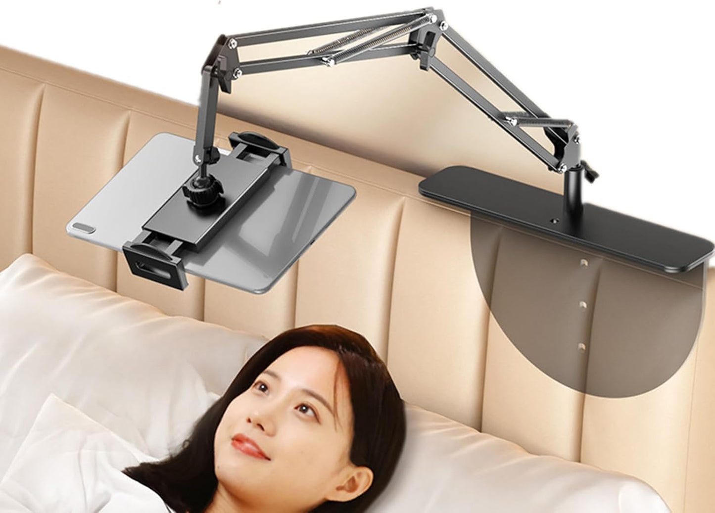 Hidden Bedside Phone Tablet Holder Retractable