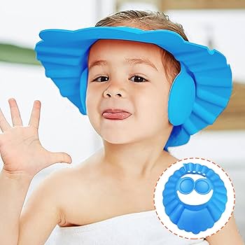 Adjustable Baby Shower Bath Shampoo Shield Cap