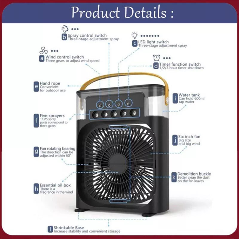 Mini Portable Air Cooling Fan (Air Cooler)