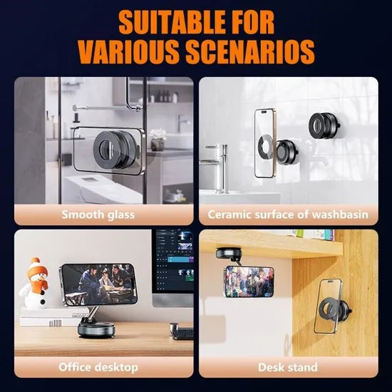 Universal Sucker Car Phone Holder 360 Rotation Magnetic Windshield Car Dashboard Mobile Cell Phone Holder