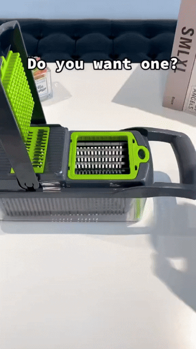 16-in-1 Mandoline Vegetable Slicer & Chopper – Multifunctional Kitchen Cutter with Blades & Storage Box