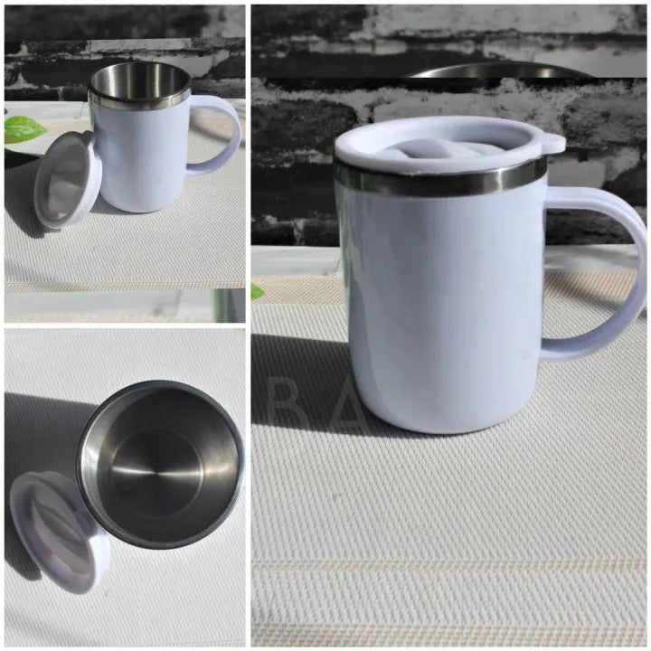 Premium Stainless Steel Hot & Cold Coffee Mug (Random Colors)