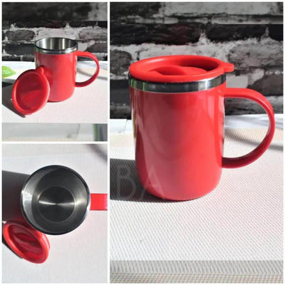 Premium Stainless Steel Hot & Cold Coffee Mug (Random Colors)