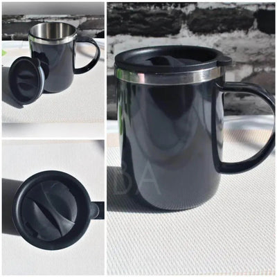 Premium Stainless Steel Hot & Cold Coffee Mug (Random Colors)