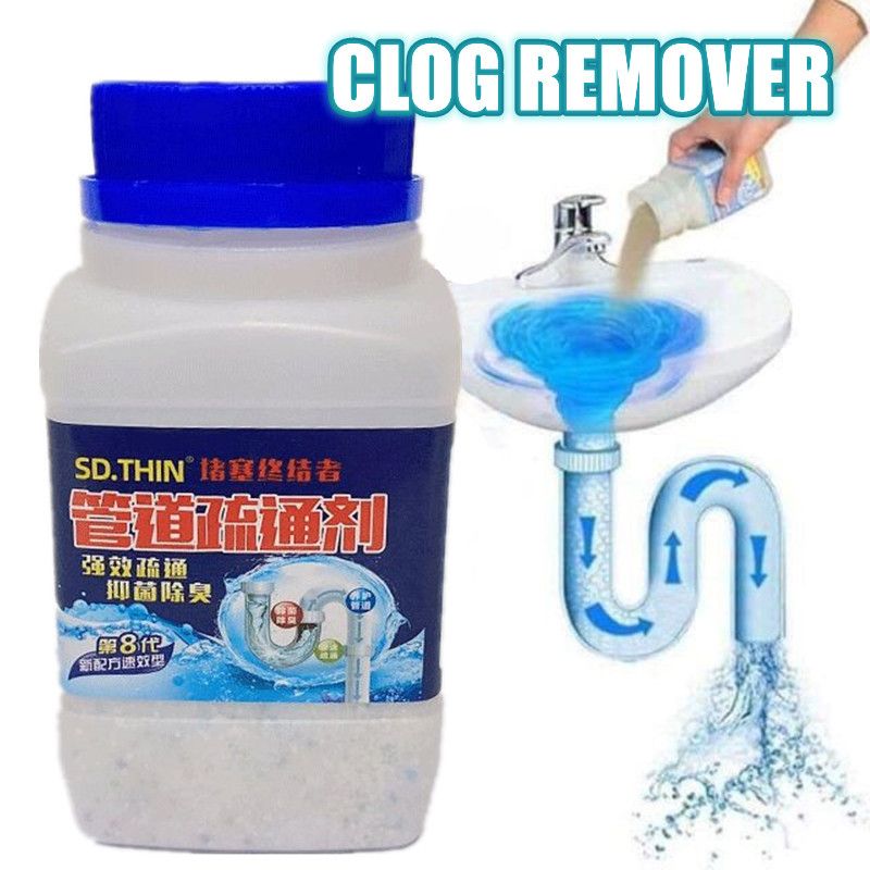 Multipurpose Drain Cleaner – Powerful Pipeline Dredging Agent | Clog Remover for Kitchen, Bathroom & Toilet Drains