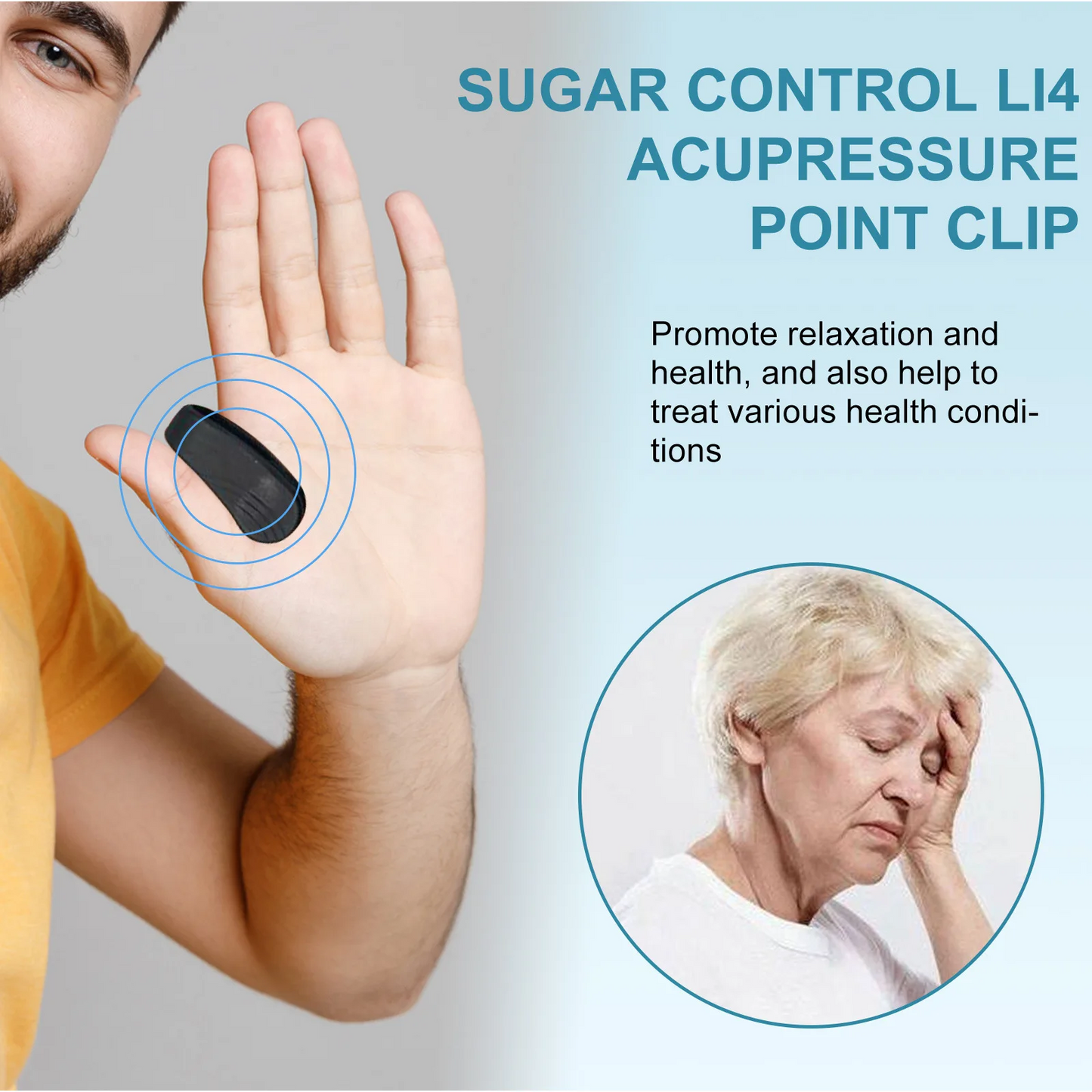 Sugar Control LI4 Acupressure Clip