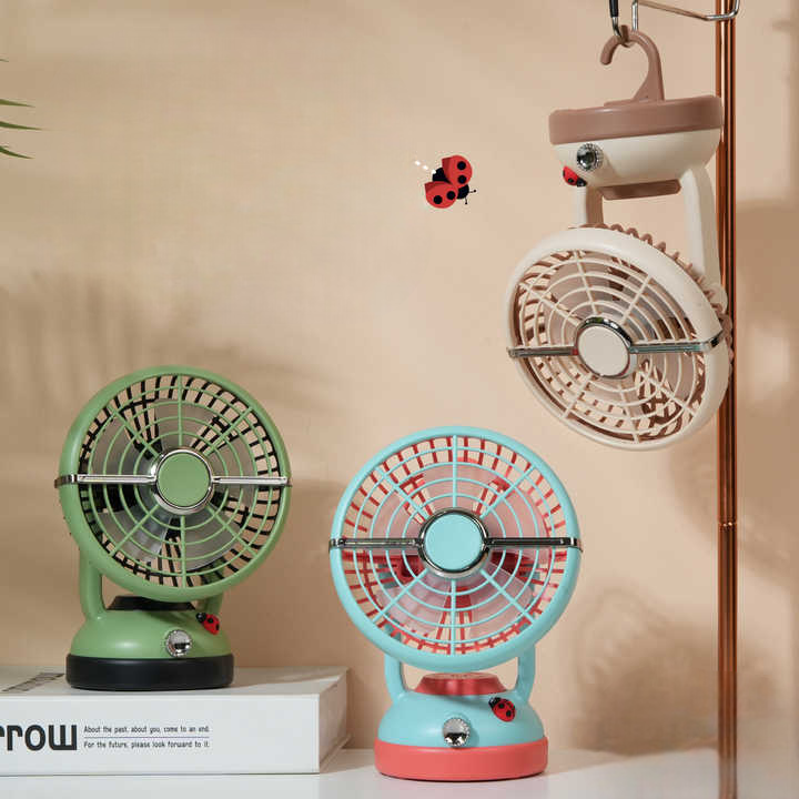 Portable Hanging Clip Electric Fan, Mini Rechargeable Camping Fan, Handy Air Cooler
