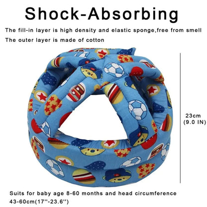 Adjustable Breathable Baby Safety Helmet – Shock Absorbing Head Protector