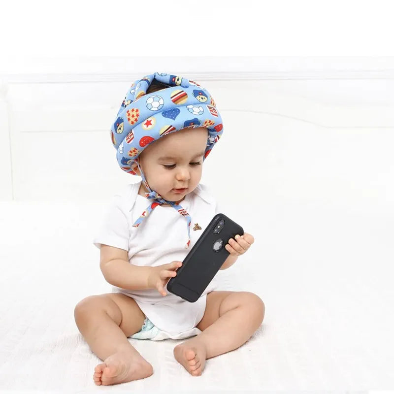Adjustable Breathable Baby Safety Helmet – Shock Absorbing Head Protector