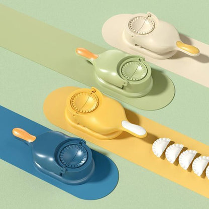 2-in-1 Dumpling Maker Tool with Dough Press & Filling Spoon | Kitchen Gadget for Home Cooking