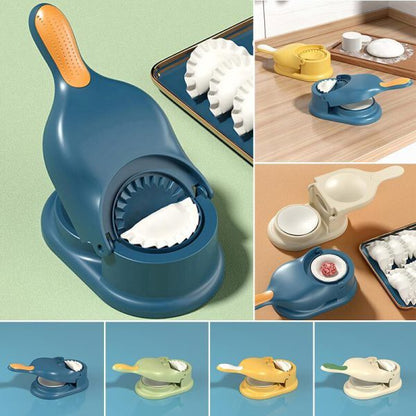 2-in-1 Dumpling Maker Tool with Dough Press & Filling Spoon | Kitchen Gadget for Home Cooking