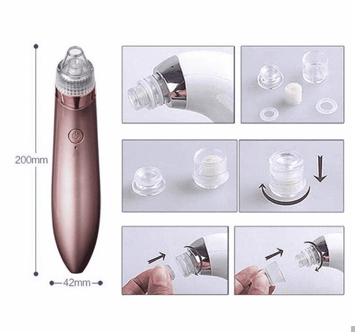 Blackheads Remover Vacuum Suction, Blackhead Removal Machine,  Deeply Facial Cleaning Tool