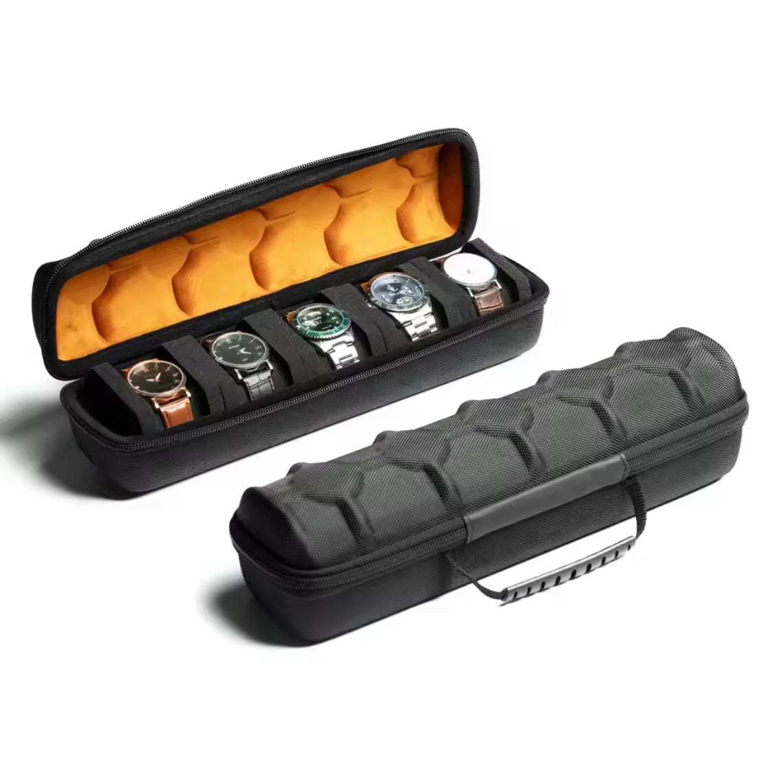 Watch Display Roll Organizer, Watch Portable Travel Case Organizer, 5 Slot Travel Watch Roll Case, Watch Organizer Box For Men And Women