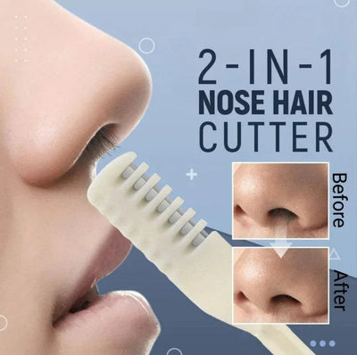 2-in-1 Nose & Ear Hair Trimmer Tool – Safe, Gentle & Waterproof Nasal Cleaner