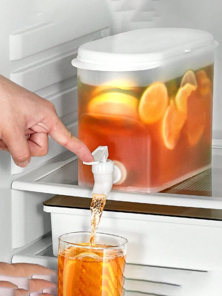Juice Dispenser with Tap – Fridge-Friendly Cold Beverage Kettle
