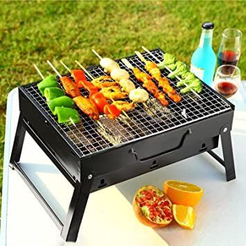 Foldable Portable BBQ Grill Stand – Outdoor Charcoal Barbecue Grill for Camping, Picnic & Home