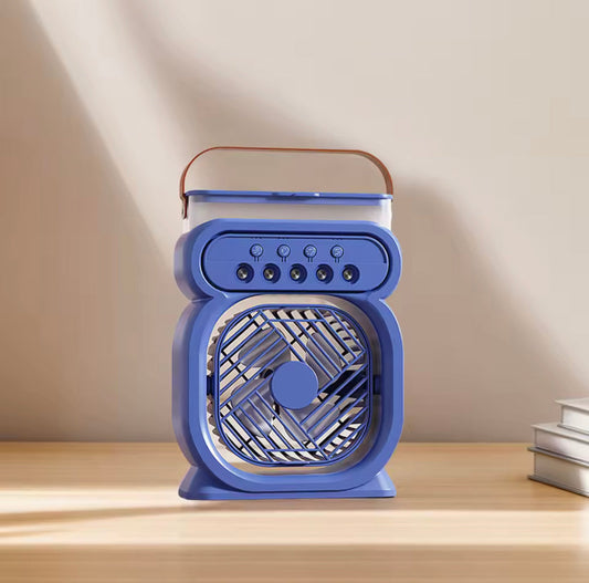 3 in 1 Evaporative Air Conditioner Cooler, Portable Air Conditioner With LED Night Lights, Evaporative Air Cooler Humidifier Fan