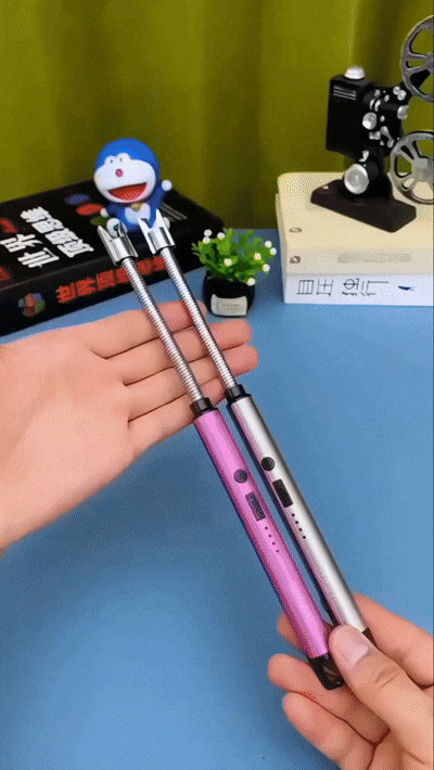 USB Rechargeable ARC Lighter 360° Rotation | Windproof Flameless Electric Plasma Lighter for Candles, BBQ & Kitchen