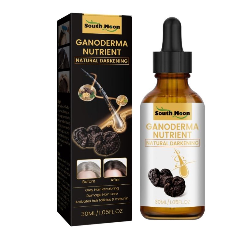 Natural GandoDerma Anti-Greying Hair Serum – Herbal Darkening & Hair Care Nutrient for Strong, Healthy Black Hair