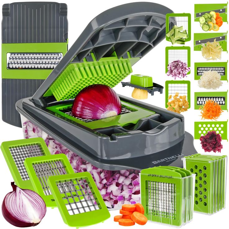 16-in-1 Mandoline Vegetable Slicer & Chopper – Multifunctional Kitchen Cutter with Blades & Storage Box