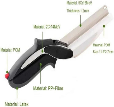 Kitchen clever cutter 2 in 1 - Imported Quality