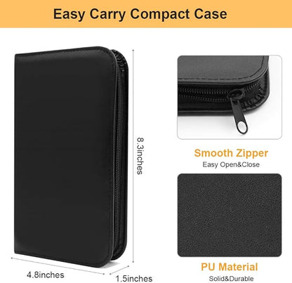 172 PCS Premium Sewing Kit with 48 Color Threads, PU Leather Compact Case, Scissors, Needles, Crochet Hook & Accessories