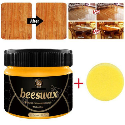 Wood Seasoning Beeswax Polish – Natural Furniture Care & Restoration | Multi-Purpose Beewax Cleaner & Polish