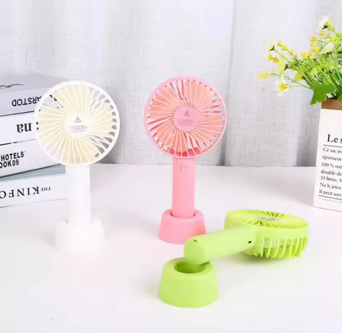 Rechargeable Mini USB Fan, Portable Handheld Fan, Handheld Mini Travel Fan, Desk Fans