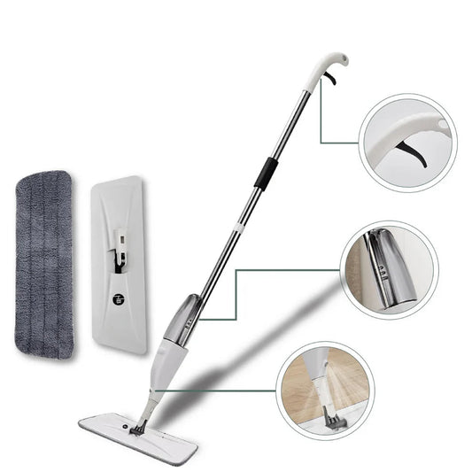 Homezy™ Spray Mop with Refillable Bottle and Pro-Microfiber Mop