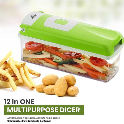 12 In 1 Dicer Nicer Vegetable Cutting Set