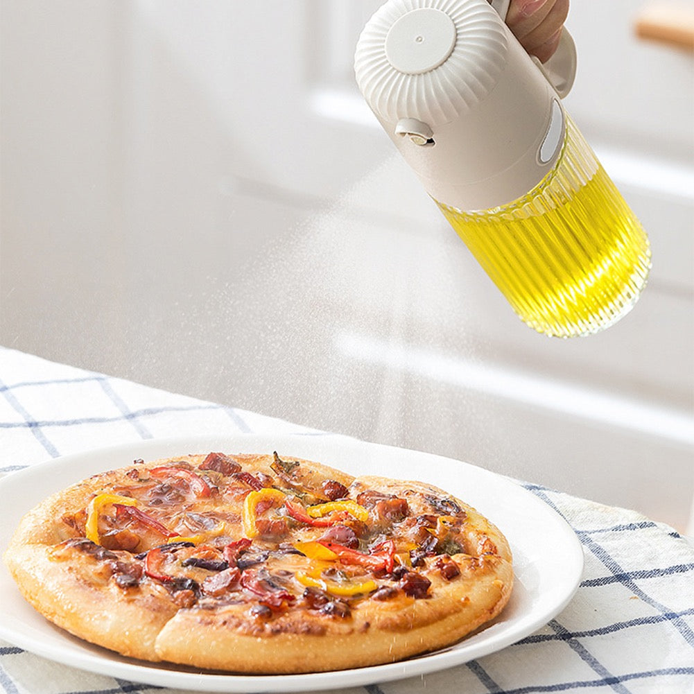 250ml Glass Spray Oil Bottle, Kitchen Oil Misting Spray Bottle, Pressure Thickened Leak-Proof Oil Spray Bottle, Oil Dispenser Bottle