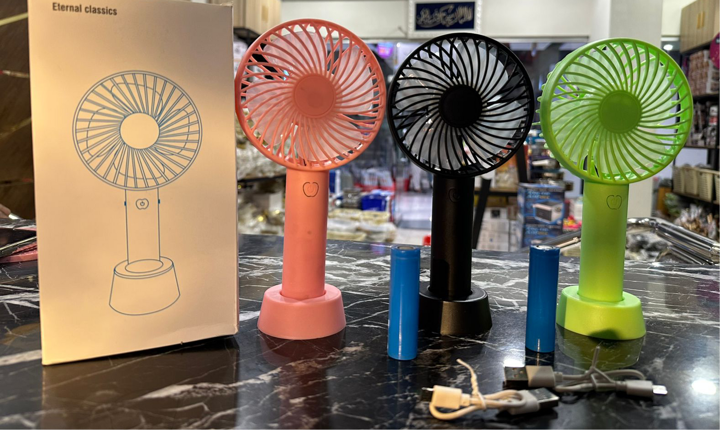 Rechargeable Mini USB Fan, Portable Handheld Fan, Handheld Mini Travel Fan, Desk Fans