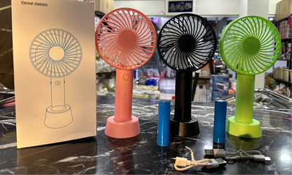 Rechargeable Mini USB Fan, Portable Handheld Fan, Handheld Mini Travel Fan, Desk Fans