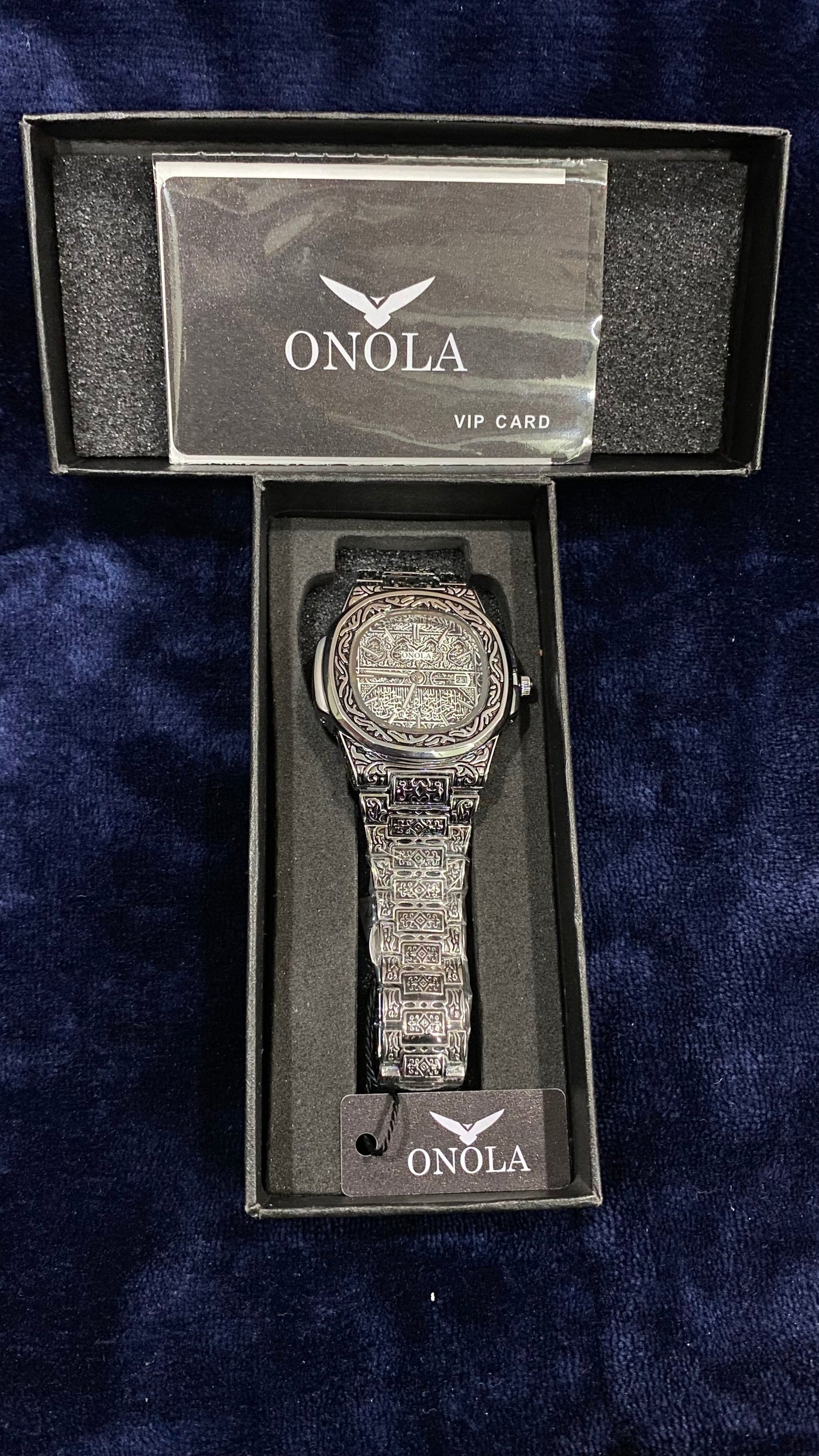 ONOLA Mecca Watch Retro Carved Quartz 30M Waterproof
