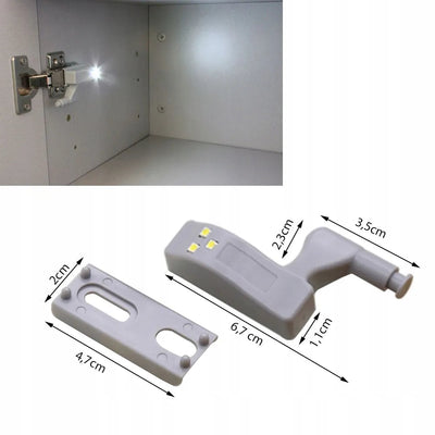 LED Cabinet Hinge Light – Automatic Motion-Activated Interior Cupboard Lamp