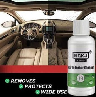 HGKJ 13 Car Leather & Interior Foam Cleaner – Multi-Surface Plastic, Vinyl & Upholstery Cleaning Spray