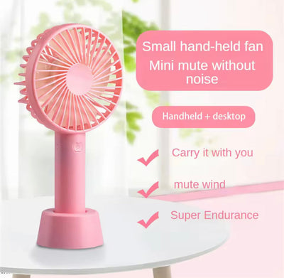 Rechargeable Mini USB Fan, Portable Handheld Fan, Handheld Mini Travel Fan, Desk Fans