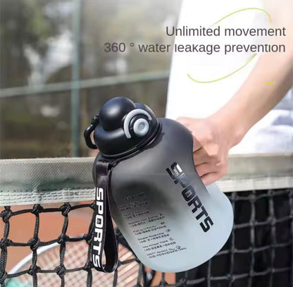 Portable Sport Water Bottle, Large Capacity Outdoor Travel Water Bottle, Gradient Gym Drink Bottle, Plastic Reusable Water Cup