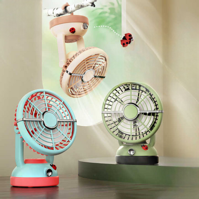 Portable Hanging Clip Electric Fan, Mini Rechargeable Camping Fan, Handy Air Cooler