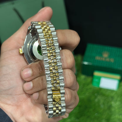 Rlx quartz men’s watch red dial two tone AAA