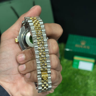 Rlx quartz men’s watch red dial two tone AAA