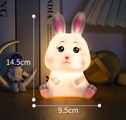 Cute Animal Cartoon LED Night Light, Kids Bedroom Lamp, Mini Baby Sleeping Night Light