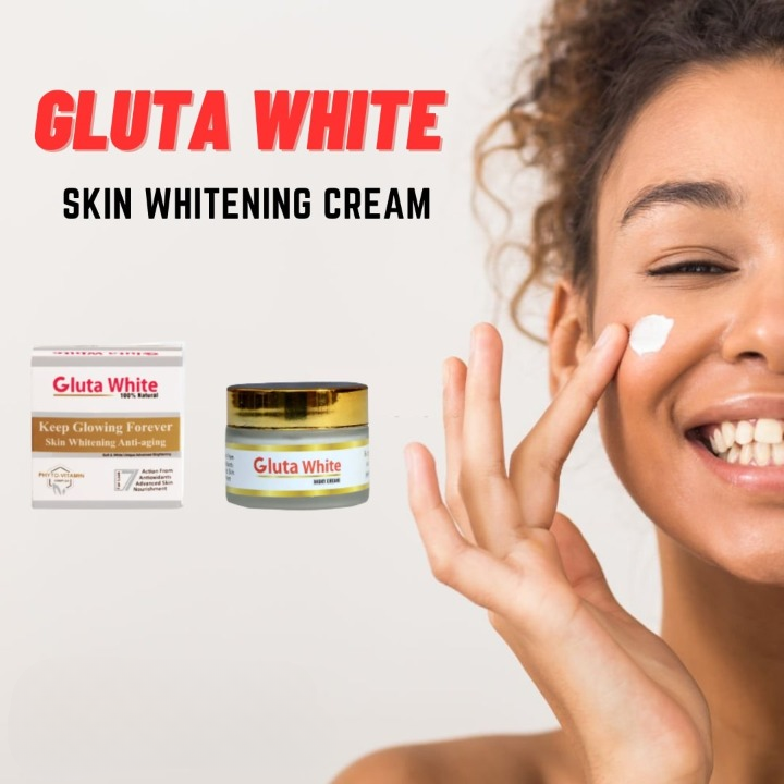 Gluta White Extreme Day & Night Cream – Skin Brightening & Anti-Aging Formula (50g)