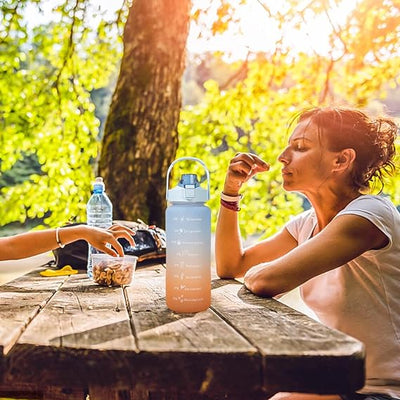 2L Gradient Sports Water Bottle – Large Leakproof Bottle for Gym, Travel, School, and Everyday Use