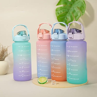 2L Gradient Sports Water Bottle – Large Leakproof Bottle for Gym, Travel, School, and Everyday Use