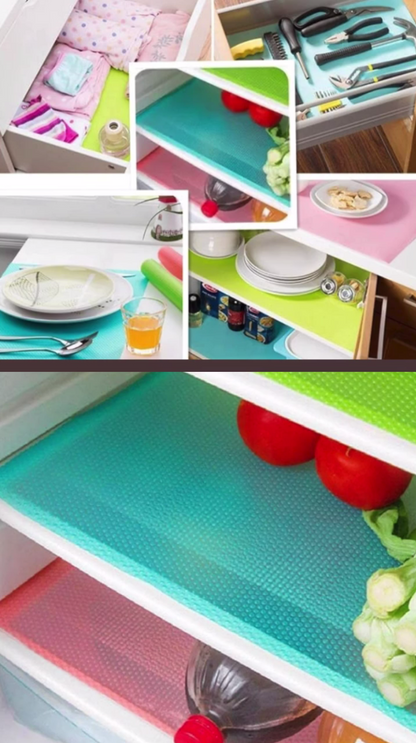 Waterproof Fridge & Cabinet Mats – Washable Printed Liner Roll | Multi-Size Options for Shelves, Drawers & Tables