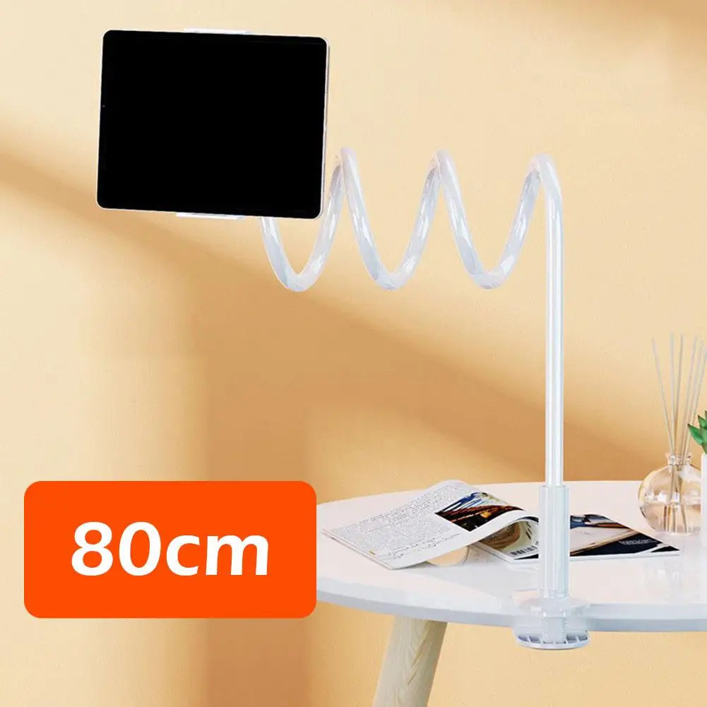 Gooseneck Bed Phone Holder, Flexible Long Arm Clip On Phone Holder for Bed, Desk, Headboard, Bedside, 360 Adjustable Cell Phone Clamp Mount Stand, All 4-7" Cellphone