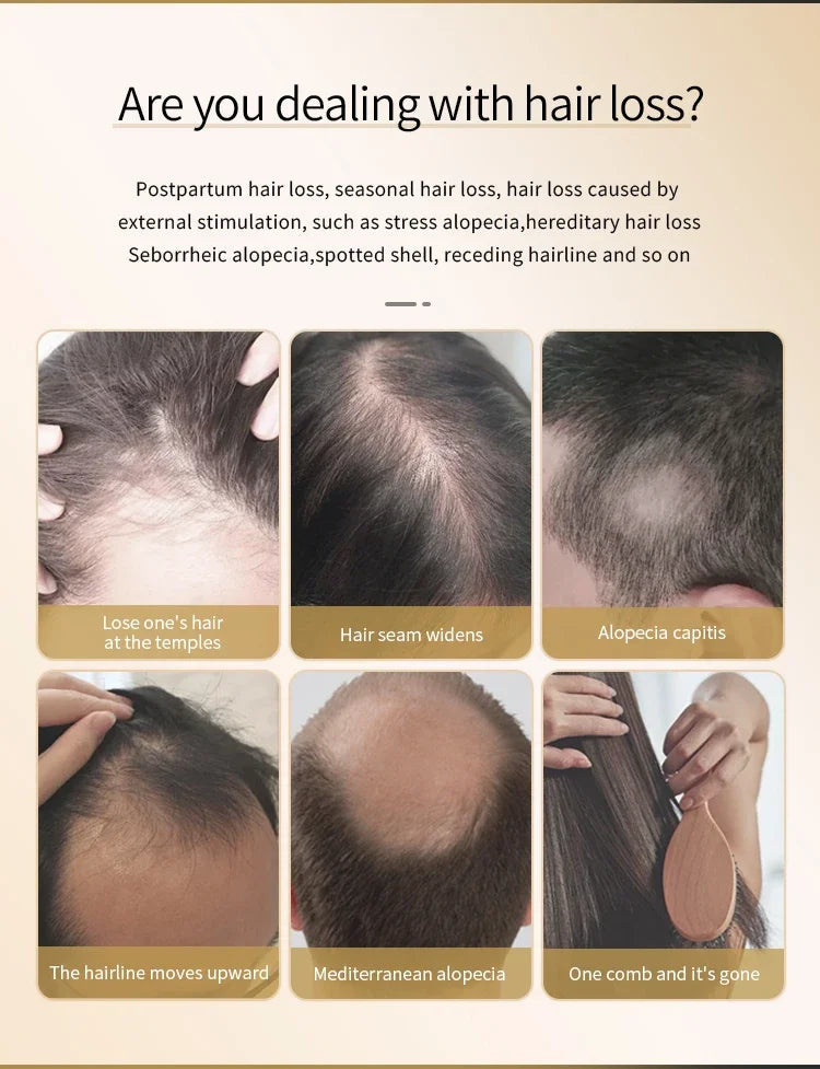 Hair Growth Scalp Massage Comb with Serum Applicator – Anti Hair Loss Treatment Tool