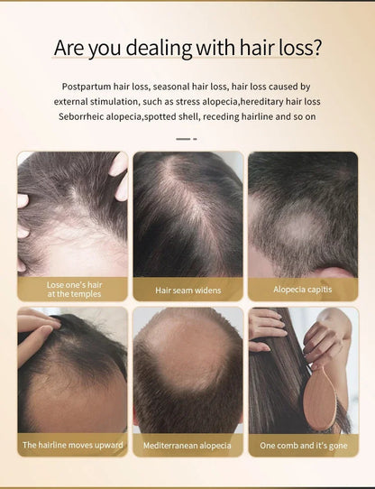 Hair Growth Scalp Massage Comb with Serum Applicator – Anti Hair Loss Treatment Tool