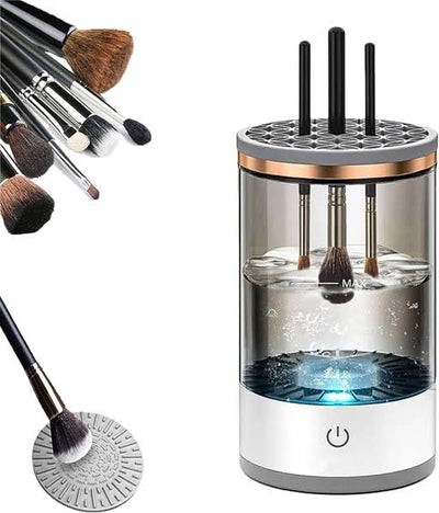 Electric Makeup Brush Cleaner Machine – Portable & Silent Deep Cleaning Spinner for Cosmetic Brushes